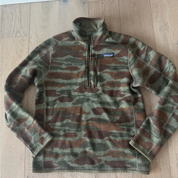 Patagonia Other - PATAGONIA Men's Better Sweater Fleece 1/4 Zip Jacket Pullover Camouflage Size S